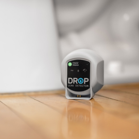 DROP Leak Detector System - 4 Pack Leak Detectors with Cable - D-LD4